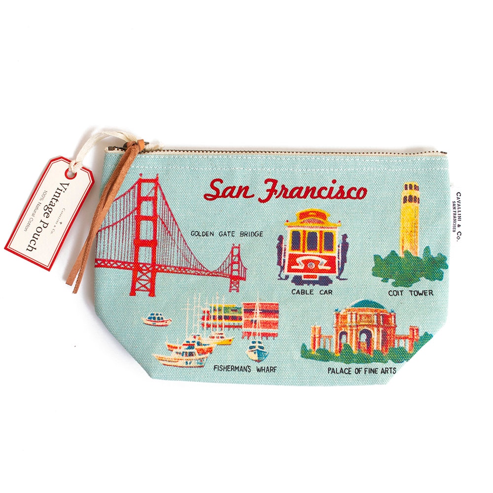 Cavallini, Pouch, Art & School, Vintage, San Francisco, 416540